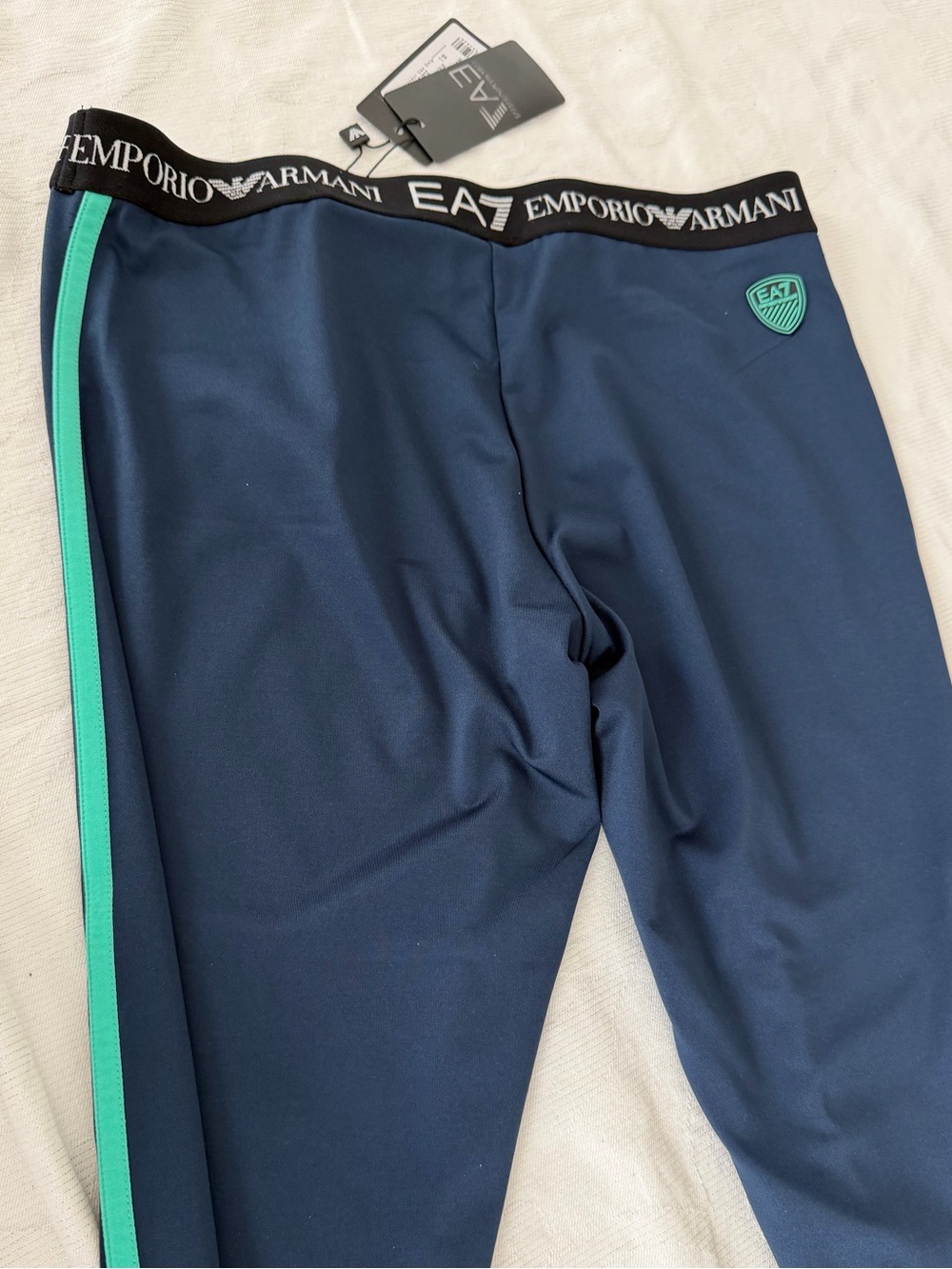 NWT Emporio Armani EA7 Navy Sports Pants Leggings